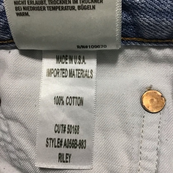 AGOLDE Riley High Rise Straight Crop Jeans in Shatter Size 27. - Picture 13 of 13